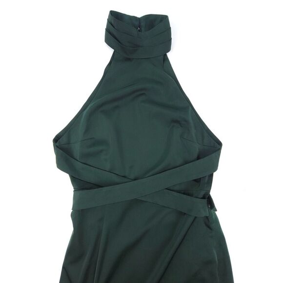 NWT Revolve NBD Everett Gown Emerald Green Formal Slit Open Backless Maxi Small - Picture 3 of 11